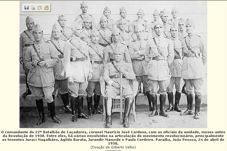 Parahyba 1930 - Comando do 22º Batalhão de Caçadores em João Pessoa